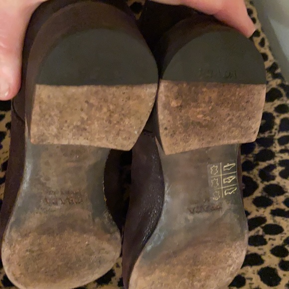 Prada Oiled Leather Flat Bootie VGC 36.5 - Picture 5 of 10